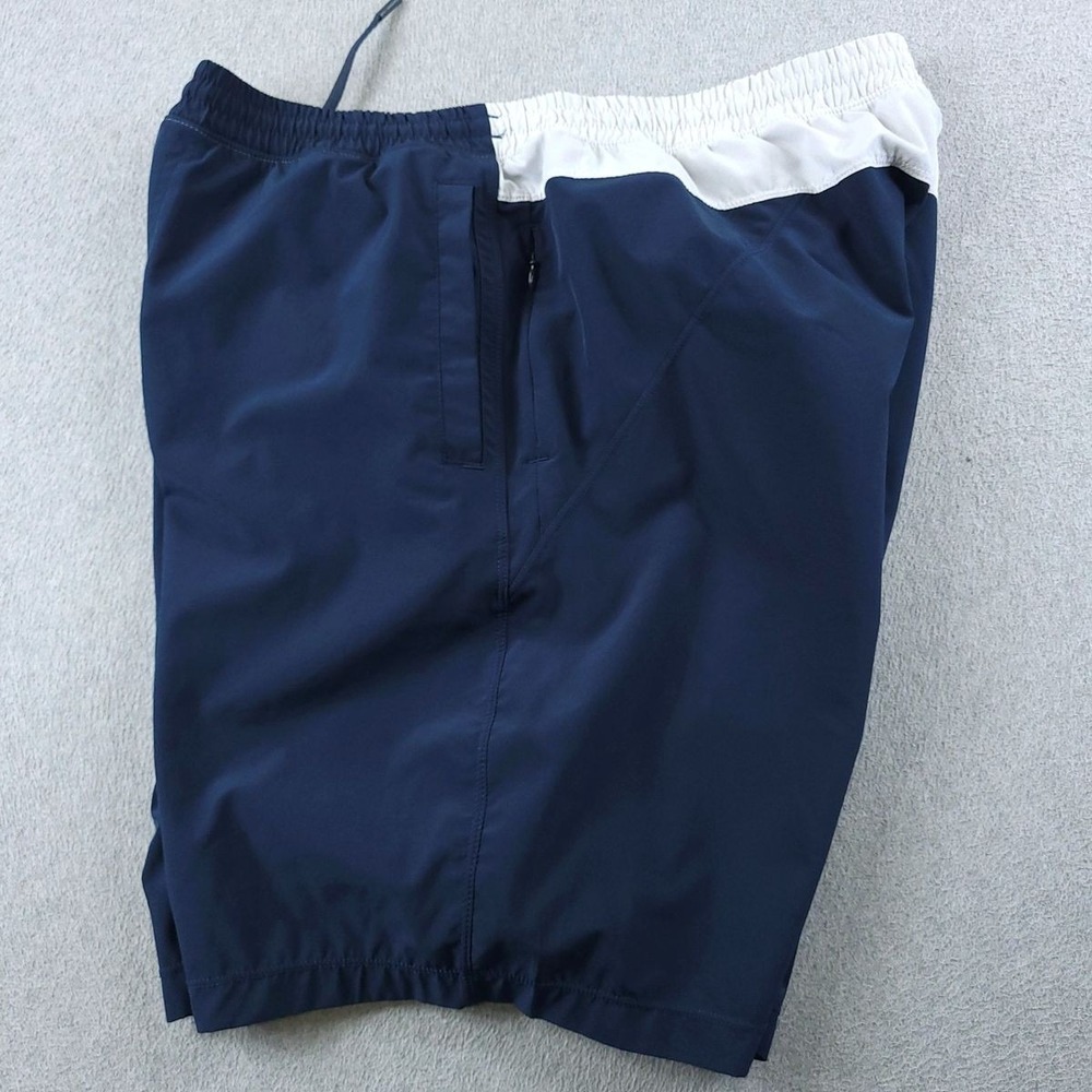 Birddogs Shorts Mens 2XL Blue White Boomstick Athletic Lined Stretch Drawstring - Picture 2 of 12